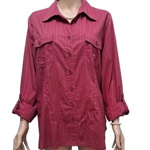 Coldwater Creek Pink Button-Up Camisole Size XL